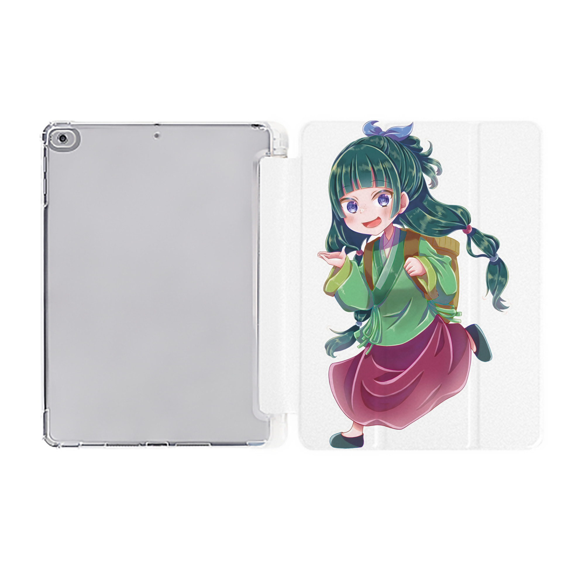 （画像用） 薬屋のひとりごと The Apothecary Diaries IPad ケース ペン収納付き 三つ折りスタンド PUレザー×シリコン 対応機種9.5/10.5/10.9インチ